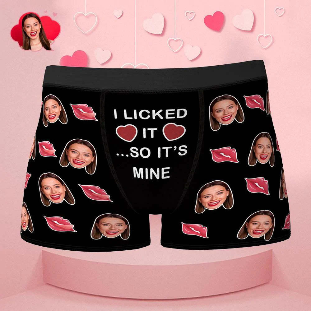 3D-Vorschau Individuelle Boxershorts mit Gesicht "I Licked It So It’s 