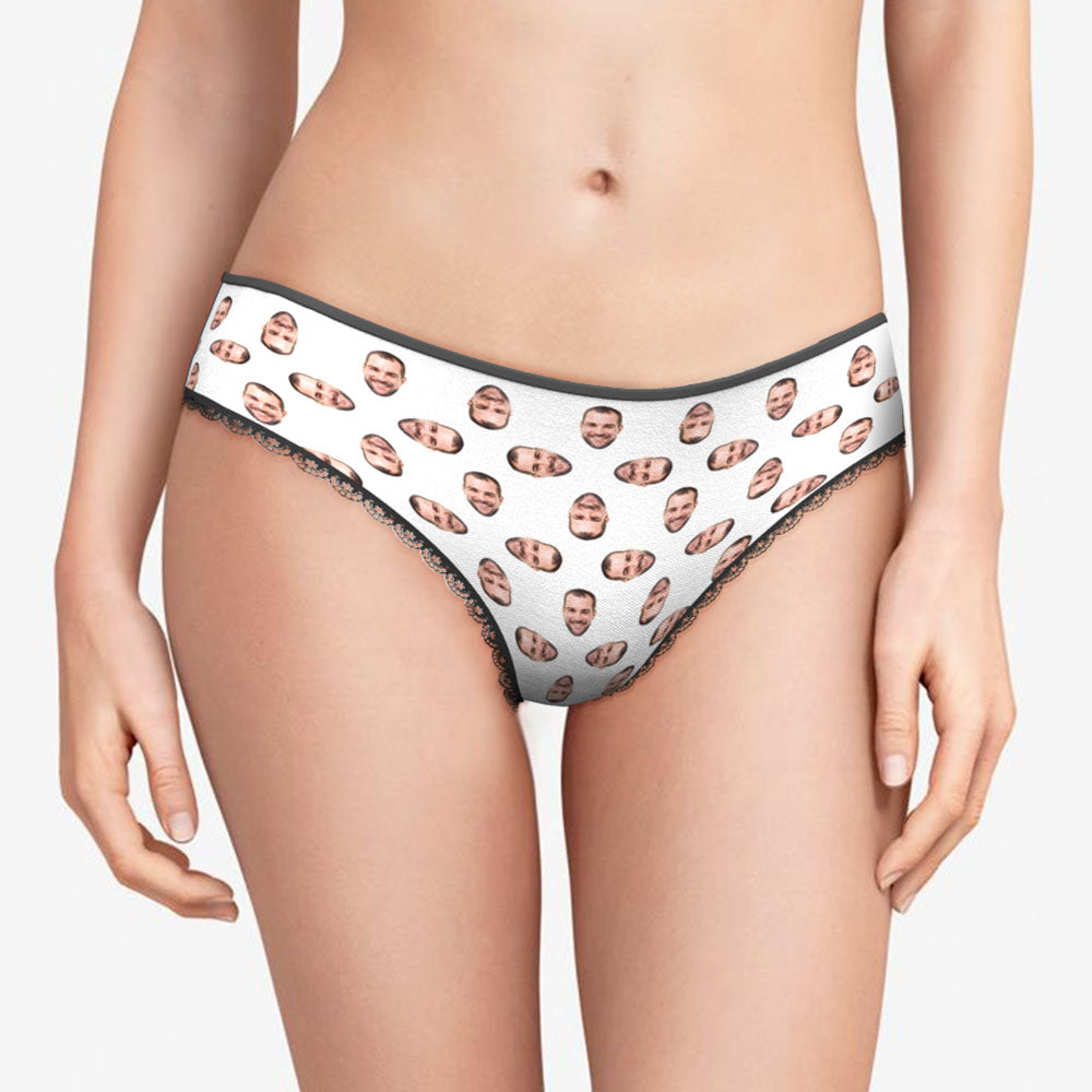 Benutzerdefinierte Multi Face Frauen Höschen Personalisierte Foto Dessous Geschenke Für Sie