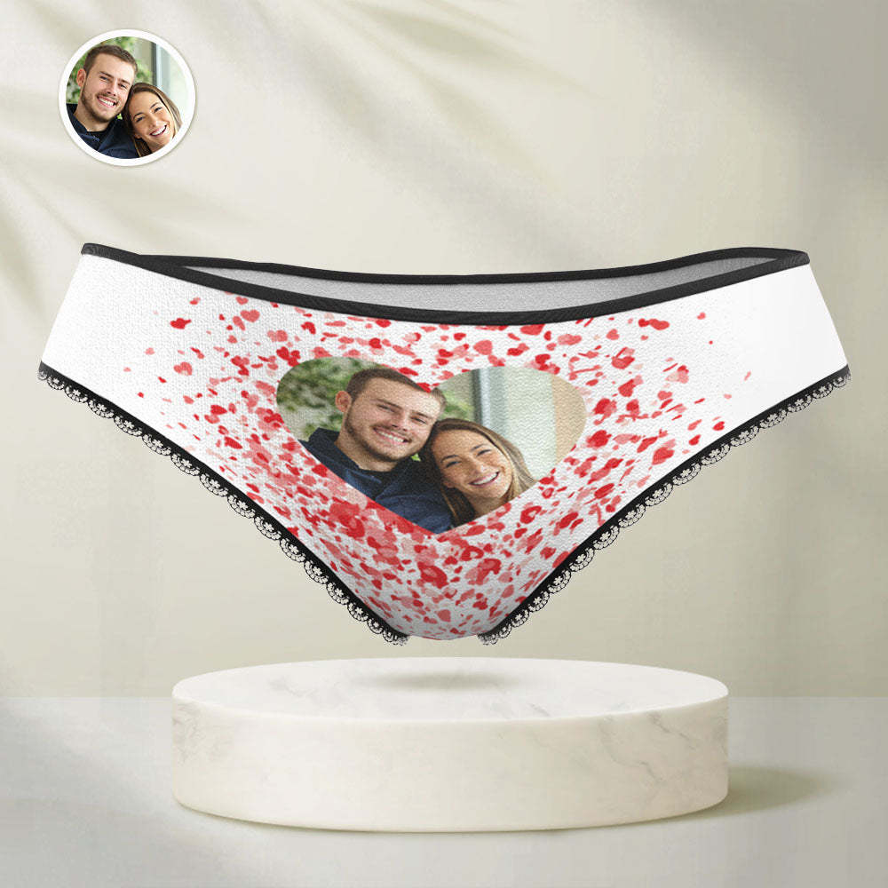 Benutzerdefinierte Gesicht Frauen Höschen Personalisierte Foto Unterwäsche Streut Liebe Geschenke Für Liebhaber