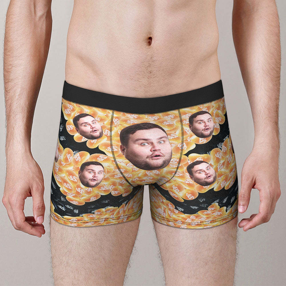 Benutzerdefinierte Gesicht Boxershorts Personalisierte Herren Boxershorts Jelly Belly Beans Halloween-Geschenk