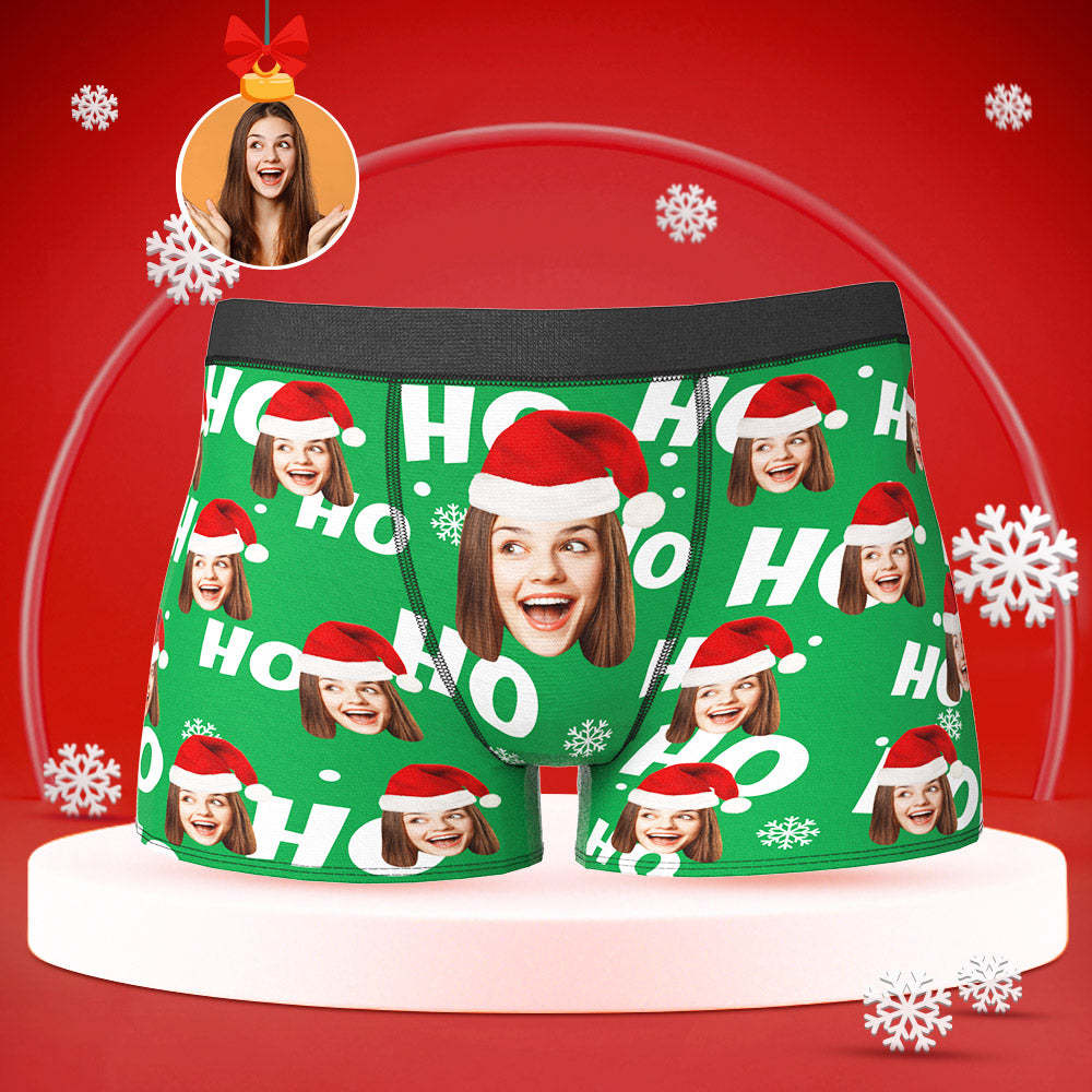 Benutzerdefinierte Gesicht Boxer Slips Personalisierte Männer Shorts mit Freundin Foto Weihnachtsgeschenke