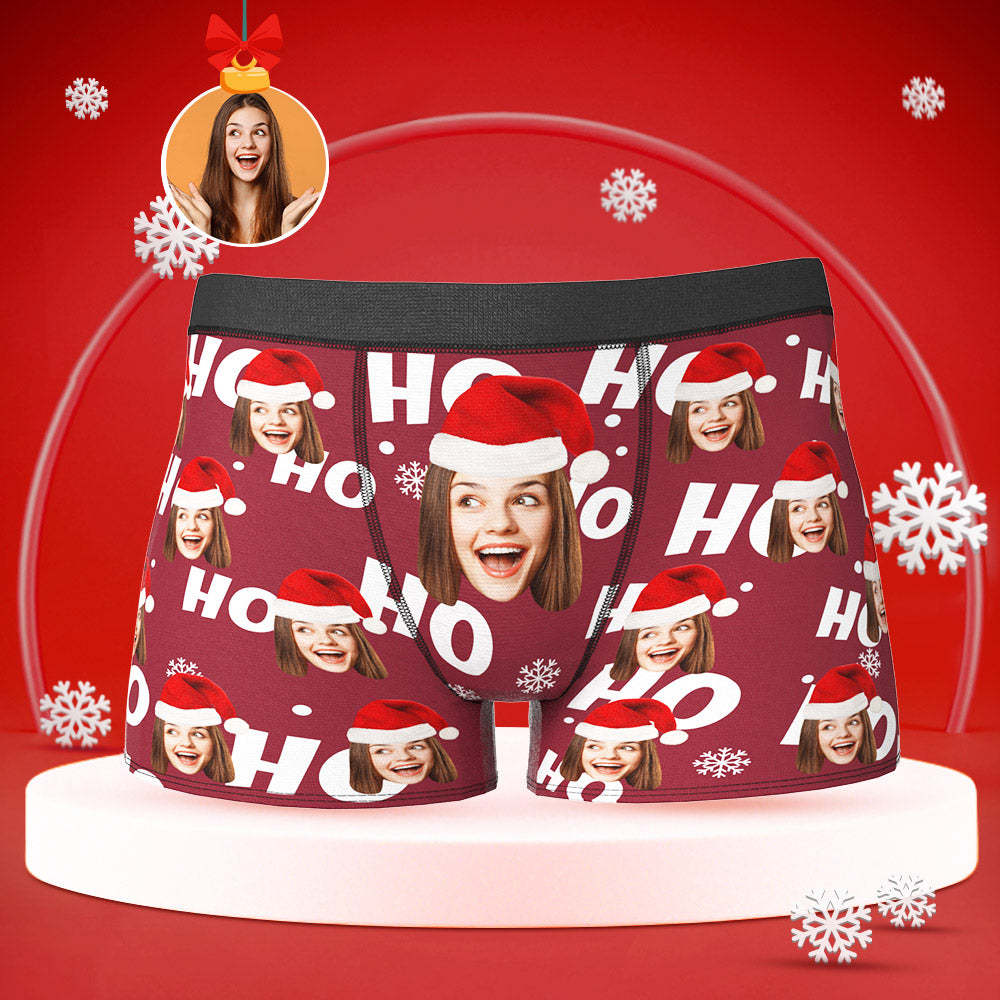 Benutzerdefinierte Gesicht Boxer Slips Personalisierte Männer Shorts mit Freundin Foto Weihnachtsgeschenke