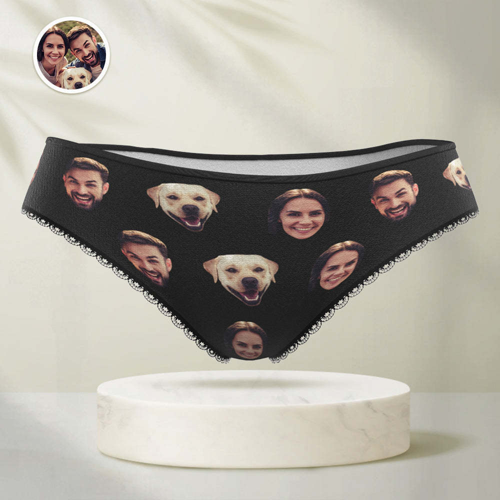 Personalisierte lustige Gesicht Höschen Benutzerdefinierte bunte Unterwäsche mit Foto Geschenk für Frauen