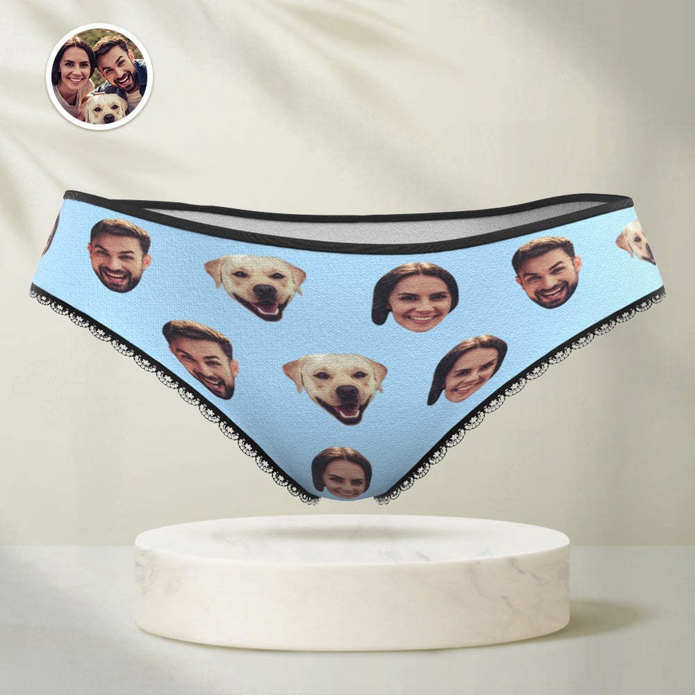 Personalisierte lustige Gesicht Höschen Benutzerdefinierte bunte Unterwäsche mit Foto Geschenk für Frauen