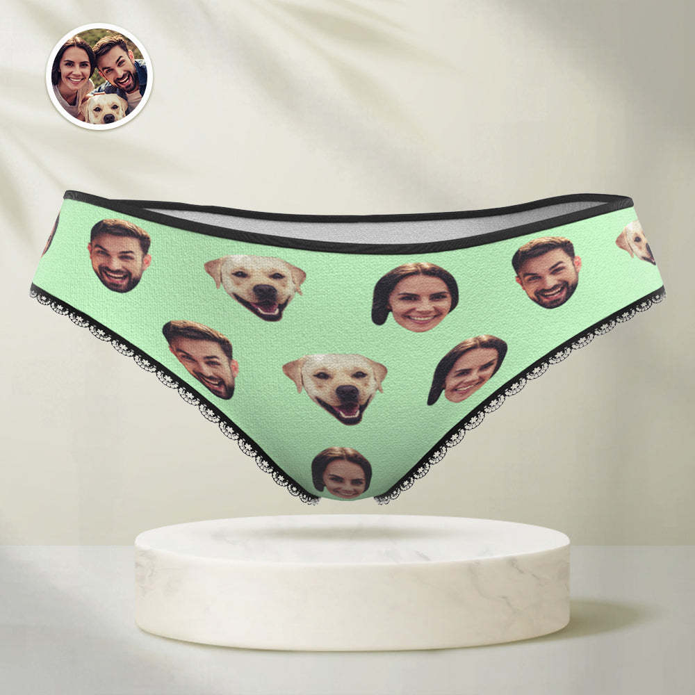 Personalisierte lustige Gesicht Höschen Benutzerdefinierte bunte Unterwäsche mit Foto Geschenk für Frauen
