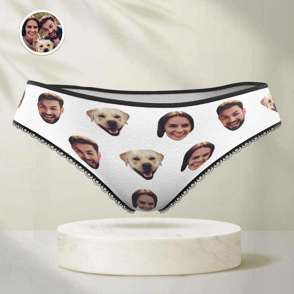 Personalisierte lustige Gesicht Höschen Benutzerdefinierte bunte Unterwäsche mit Foto Geschenk für Frauen