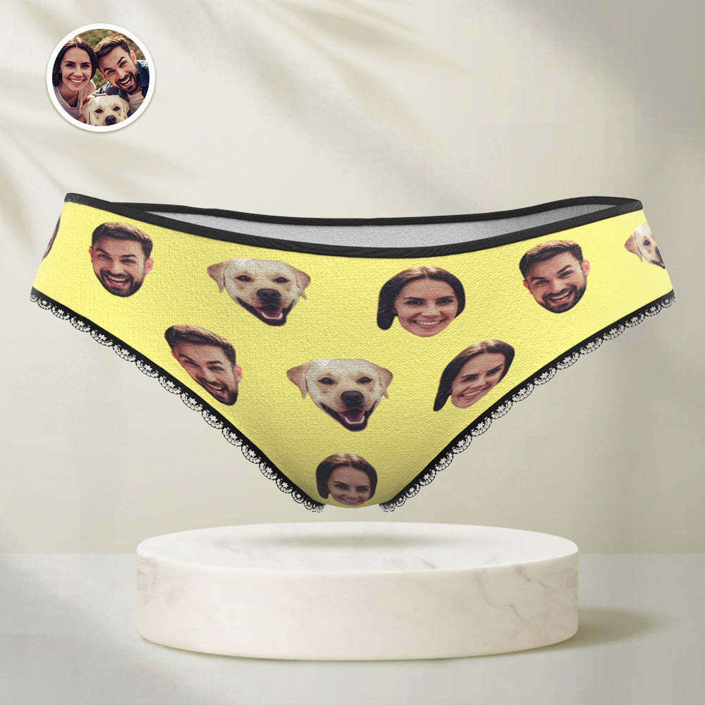 Personalisierte lustige Gesicht Höschen Benutzerdefinierte bunte Unterwäsche mit Foto Geschenk für Frauen