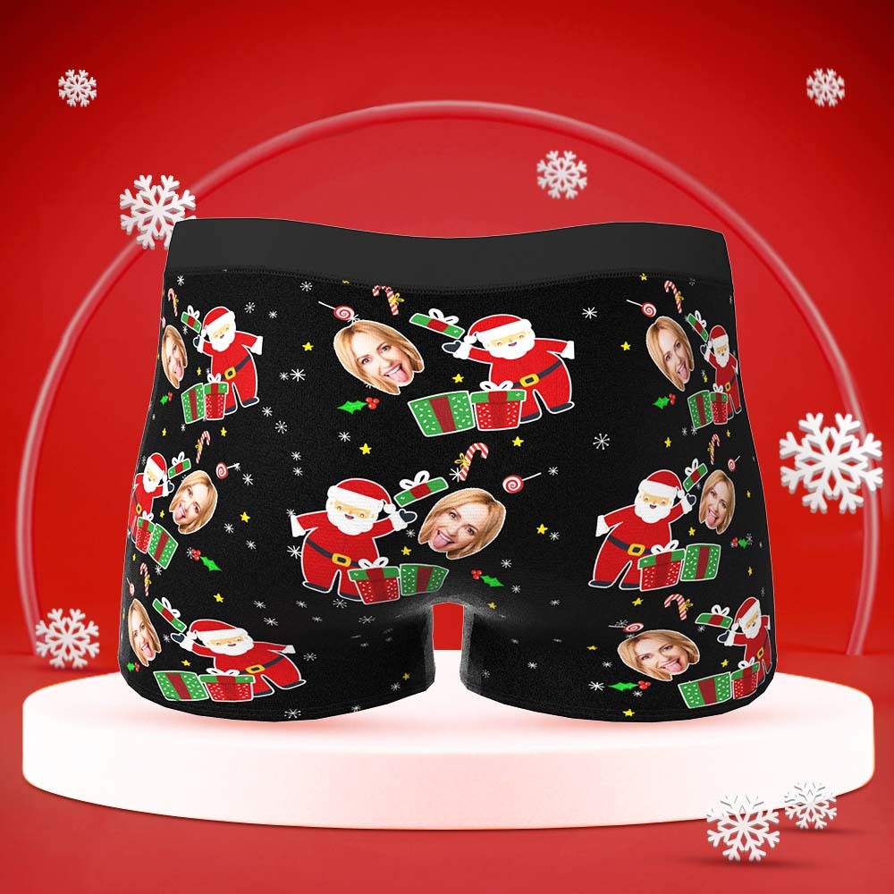 Benutzerdefinierte Gesicht Boxer Lustige Briefs Männer Shorts mit Freundin Foto Weihnachten Überraschung Geschenk
