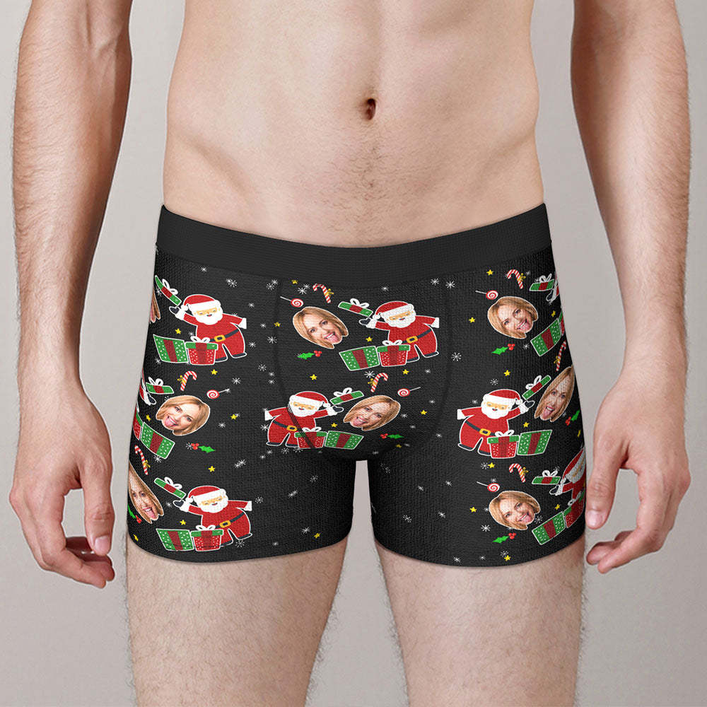 Benutzerdefinierte Gesicht Boxer Lustige Briefs Männer Shorts mit Freundin Foto Weihnachten Überraschung Geschenk