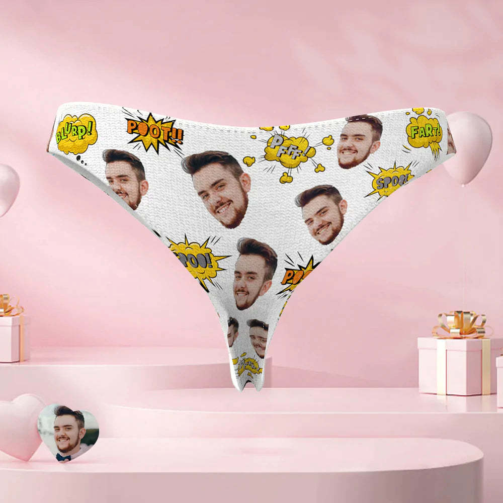 Benutzerdefinierte Gesicht String Personalisierte Frauen Lustige Höschen Mit Foto Der Furz Maker