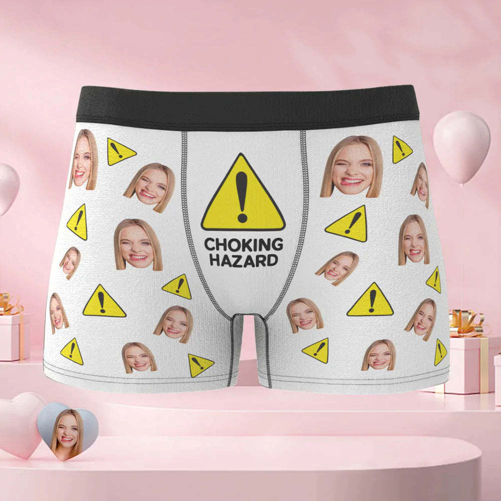 Benutzerdefinierte Gesicht Männer Boxer Slips Personalisierte Männer Shorts mit Foto Erstickungsgefahr
