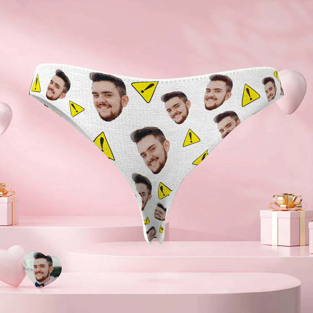 Benutzerdefinierte Gesicht String Personalisierte Frauen Höschen mit Foto Erstickungsgefahr