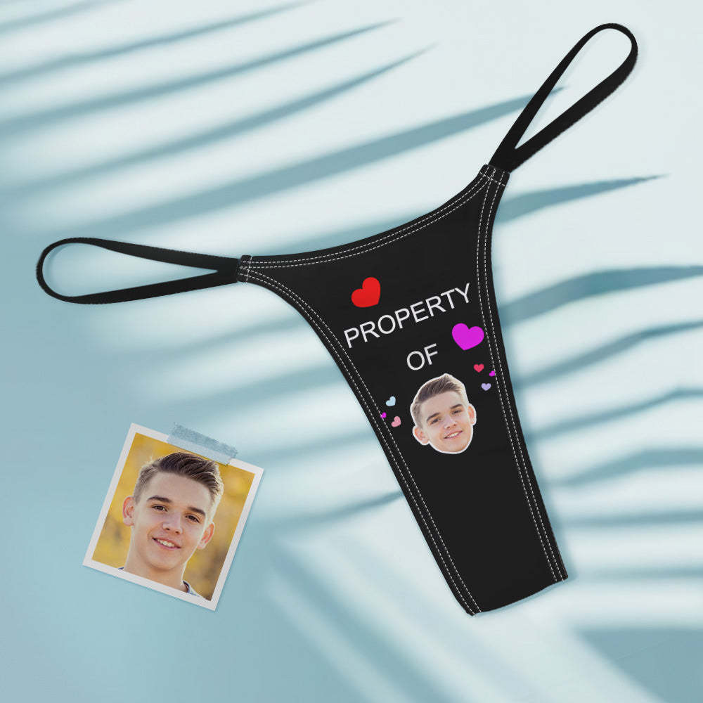 Benutzerdefinierte Gesicht Eigenschaft von Herzen Frauen Bunte Tanga String