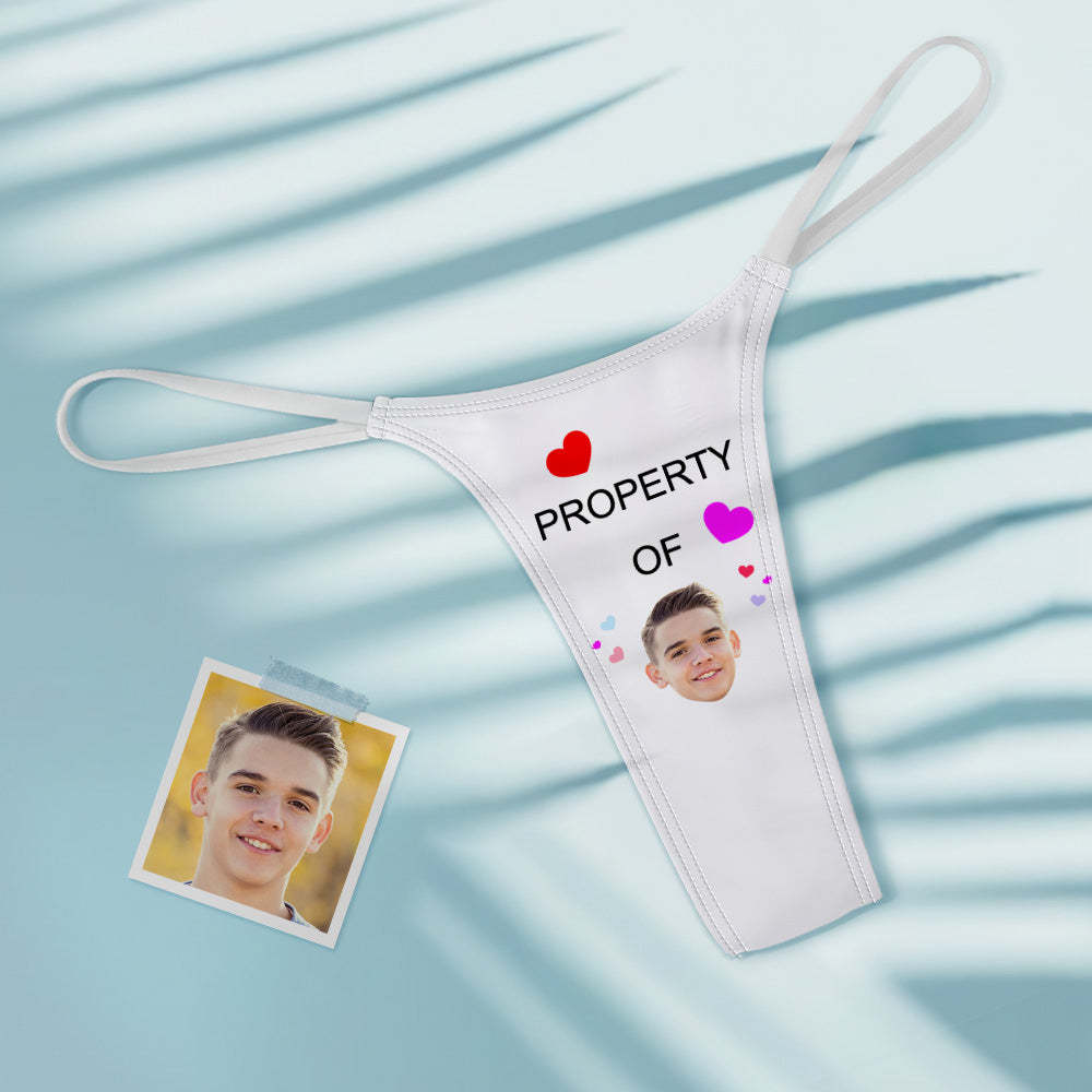 Benutzerdefinierte Gesicht Eigenschaft von Herzen Frauen Bunte Tanga String