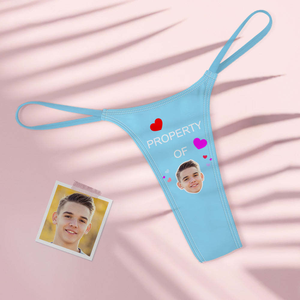 Benutzerdefinierte Gesicht Eigenschaft von Herzen Frauen Bunte Tanga String