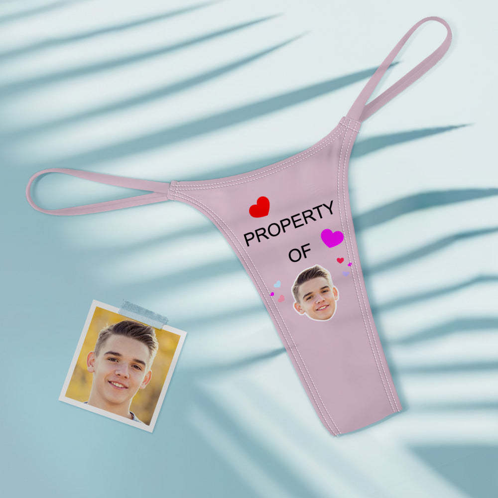 Benutzerdefinierte Gesicht Eigenschaft von Herzen Frauen Bunte Tanga String