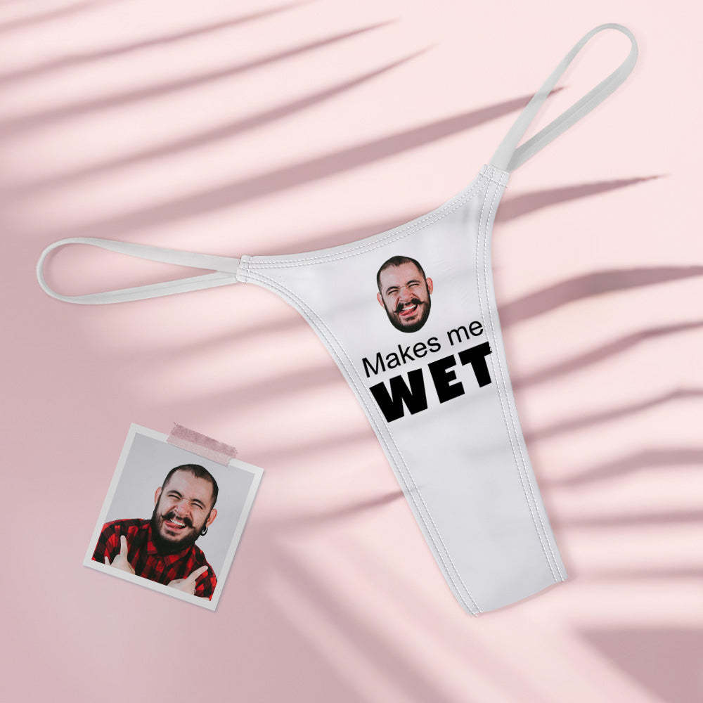Benutzerdefiniertes Gesicht macht mich feucht Sexy Frauen Bunte Tanga String
