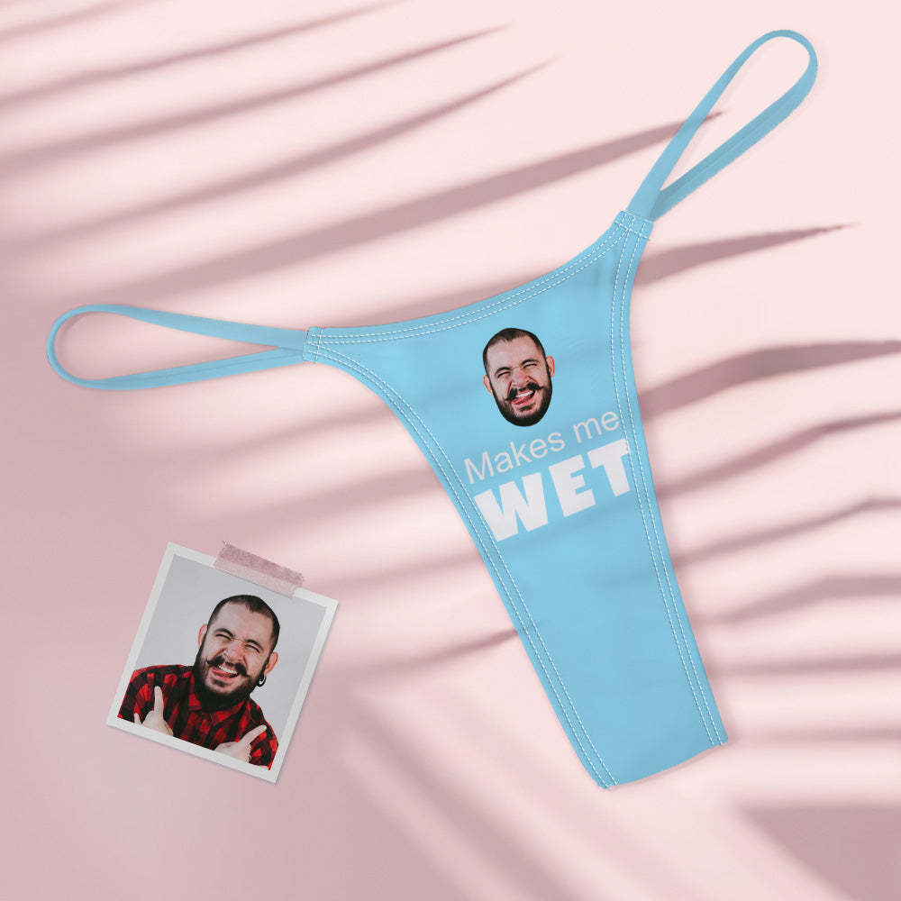 Benutzerdefiniertes Gesicht macht mich feucht Sexy Frauen Bunte Tanga String
