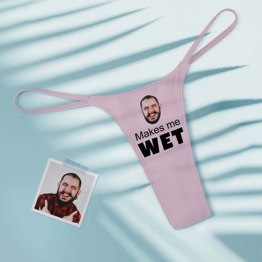 Benutzerdefiniertes Gesicht macht mich feucht Sexy Frauen Bunte Tanga String