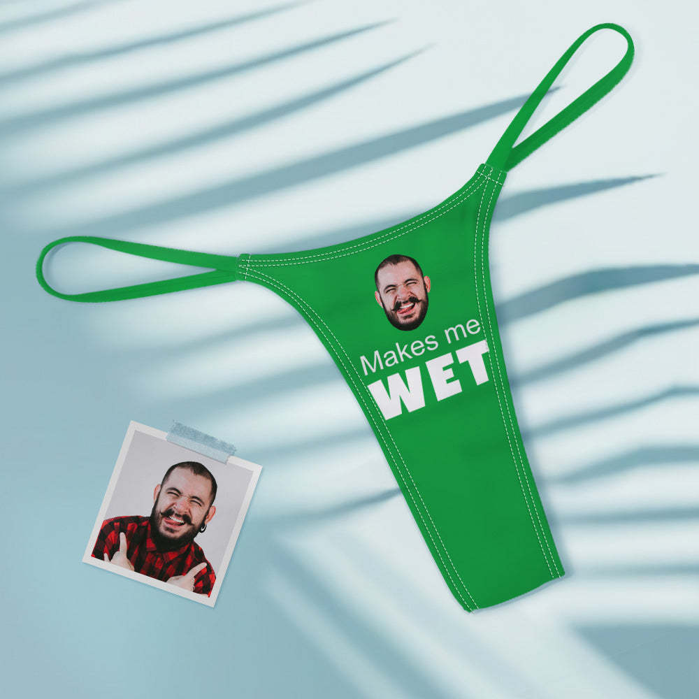 Benutzerdefiniertes Gesicht macht mich feucht Sexy Frauen Bunte Tanga String