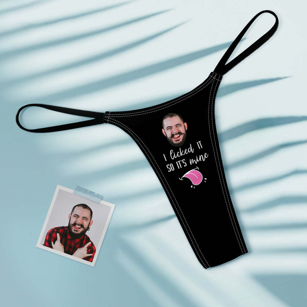 Benutzerdefinierte Gesicht Sexy Frauen Bunte Tanga Tanga String It's Mine