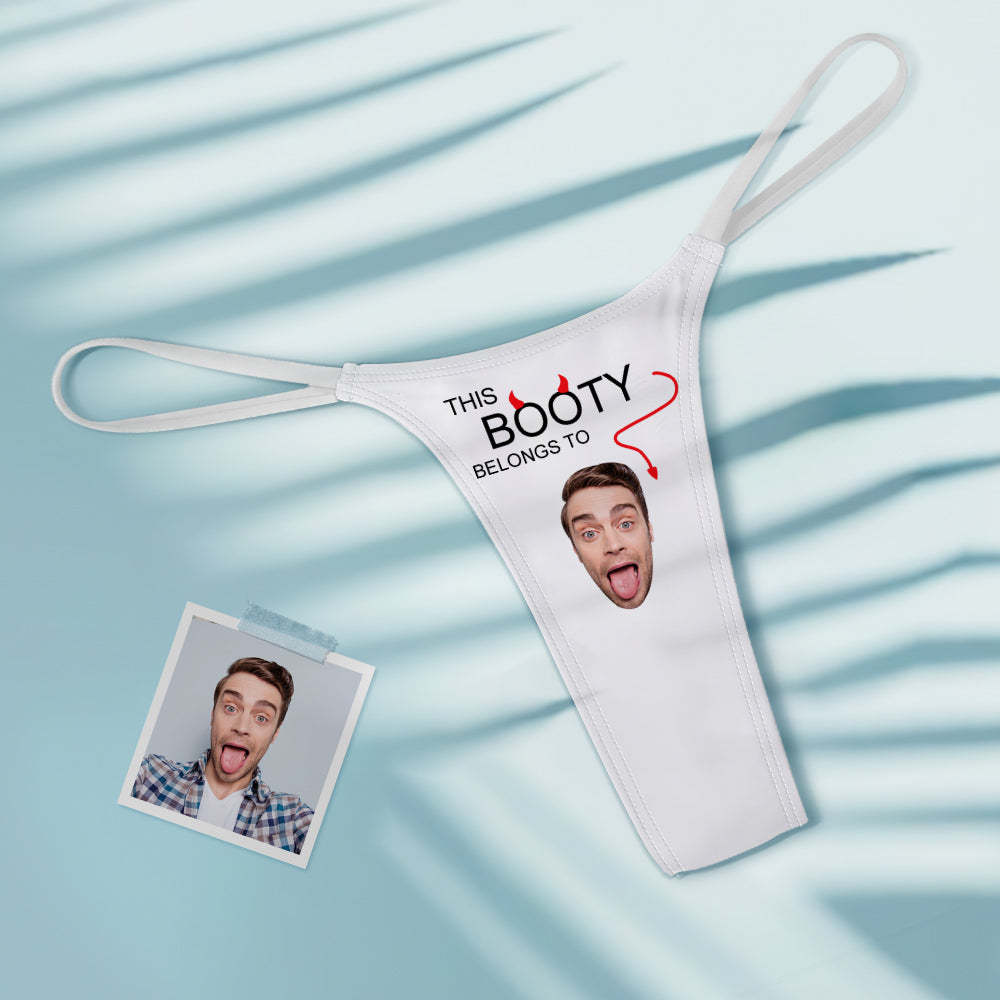 Benutzerdefinierte Gesicht Sexy Frauen Bunte Tanga String Diese Beute gehört zu