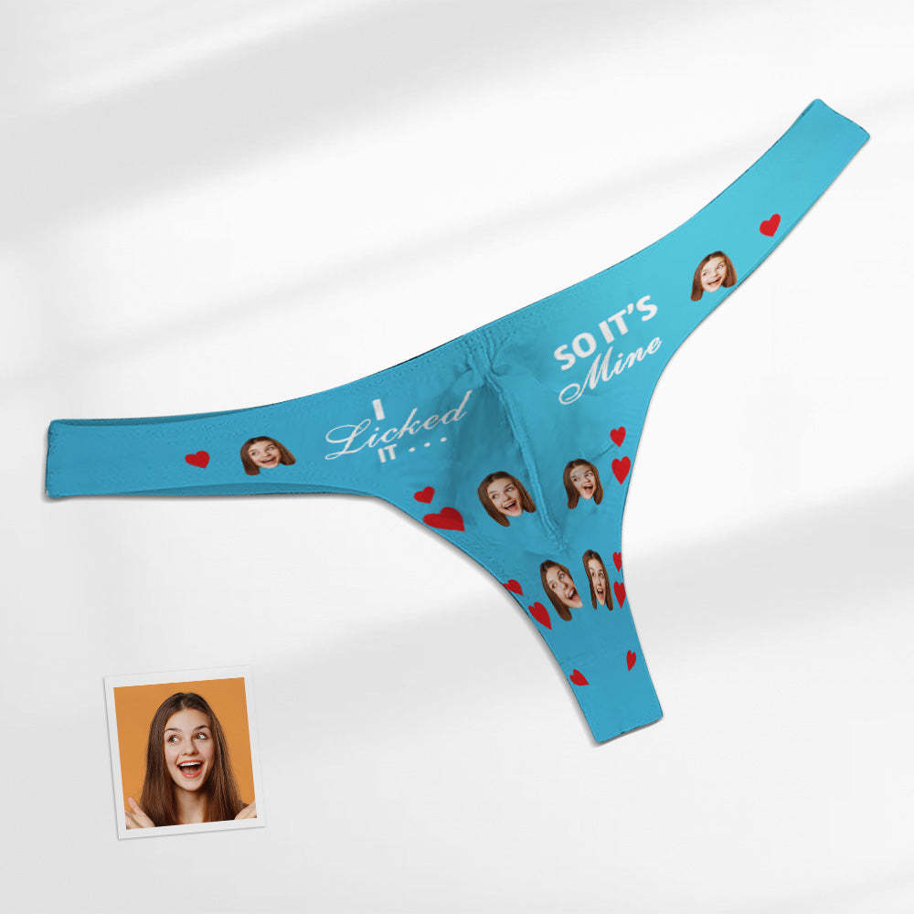 Custom Face Herren-slip – I Licked So It's Mine Herren-slip - DePhotoBoxer