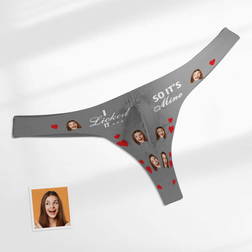 Custom Face Herren-slip – I Licked So It's Mine Herren-slip - DePhotoBoxer