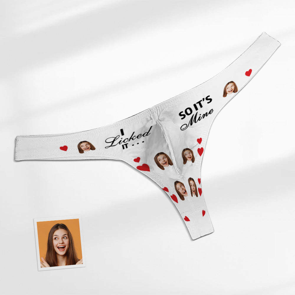 Custom Face Herren-slip – I Licked So It's Mine Herren-slip - DePhotoBoxer