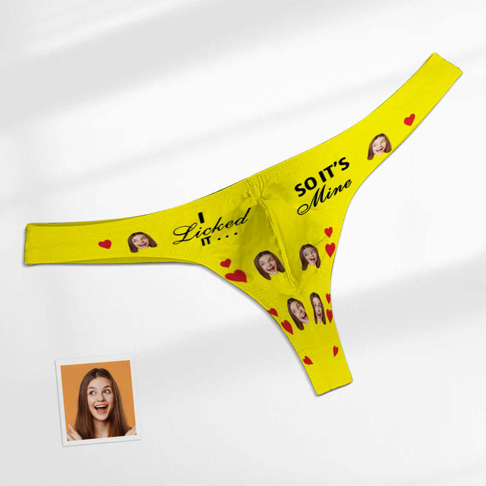 Custom Face Herren-slip – I Licked So It's Mine Herren-slip - DePhotoBoxer