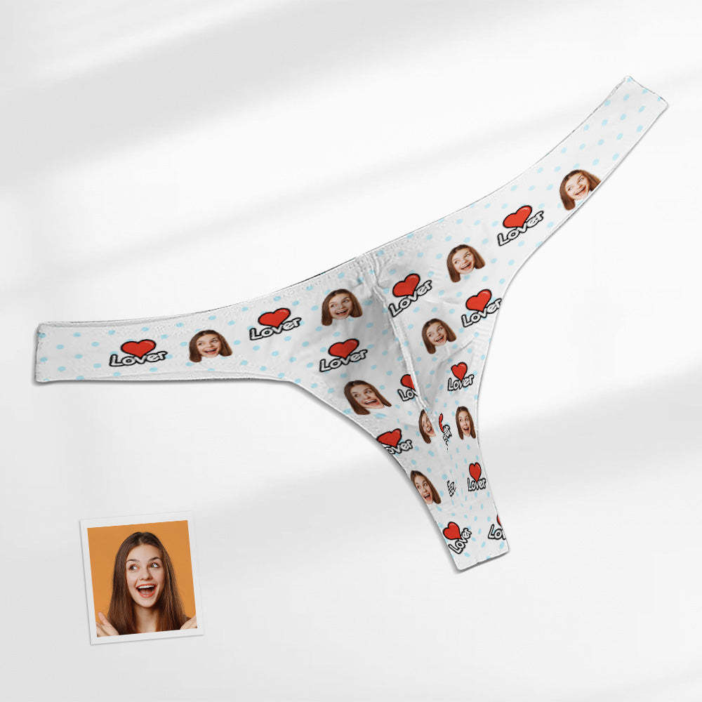 Custom Face Heart Herren-tanga Für Liebhaber-herren-slips - DePhotoBoxer
