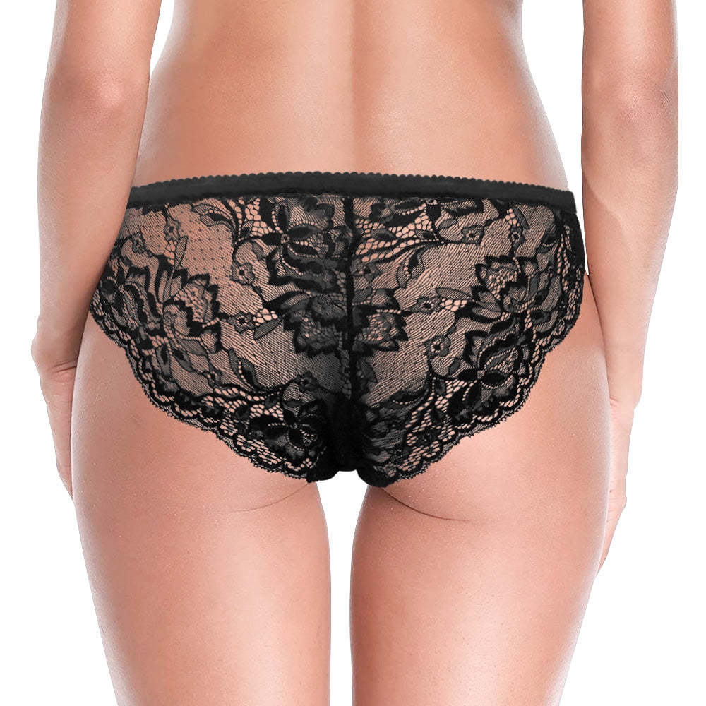 Individuelles Damen-spitzenhöschen „i Love Cock“-foto, Sexy Höschen, Süßes Geschenk - DePhotoBoxer