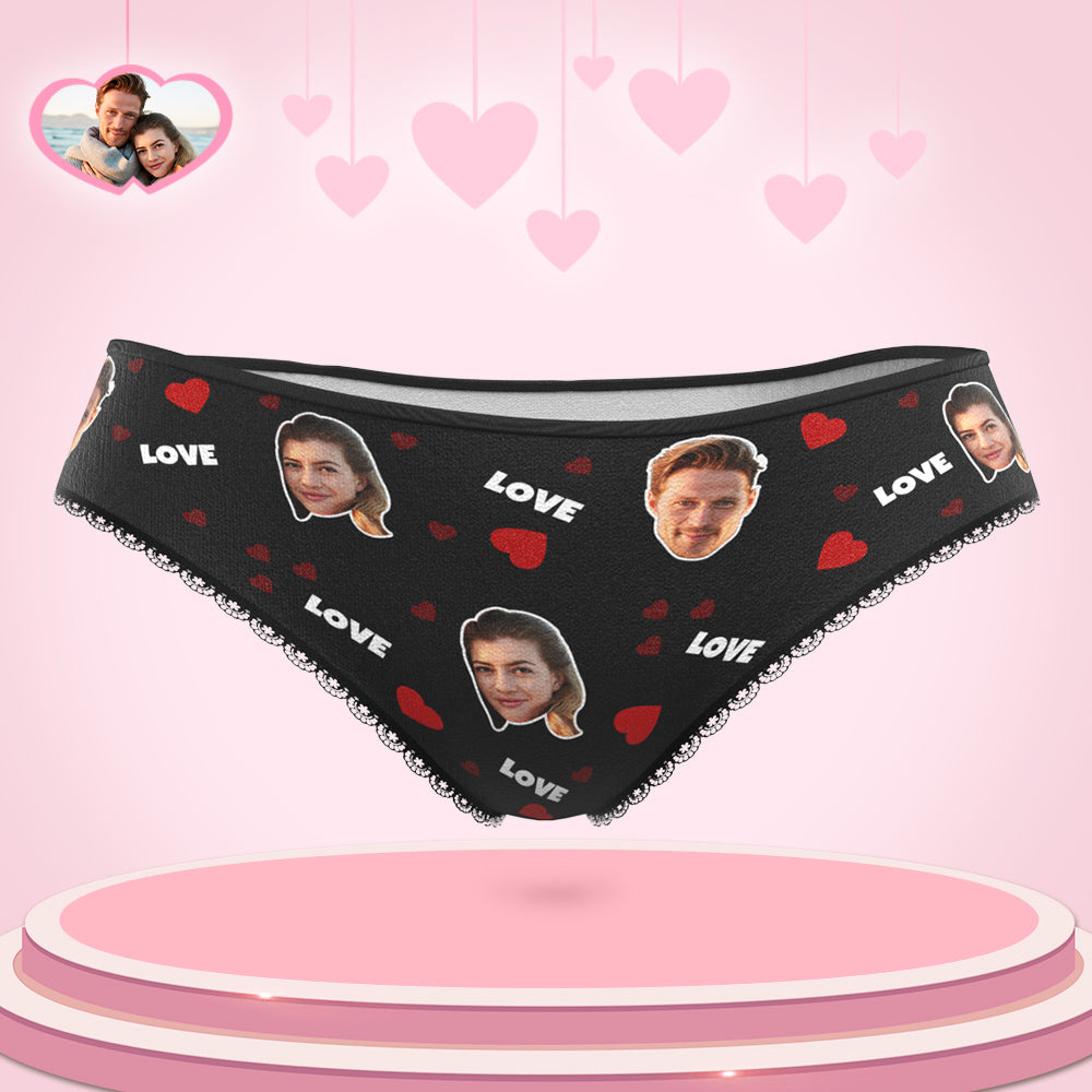 Rote Lippe Höschen Gedruckt Gesicht - Hochzeitsgeschenk