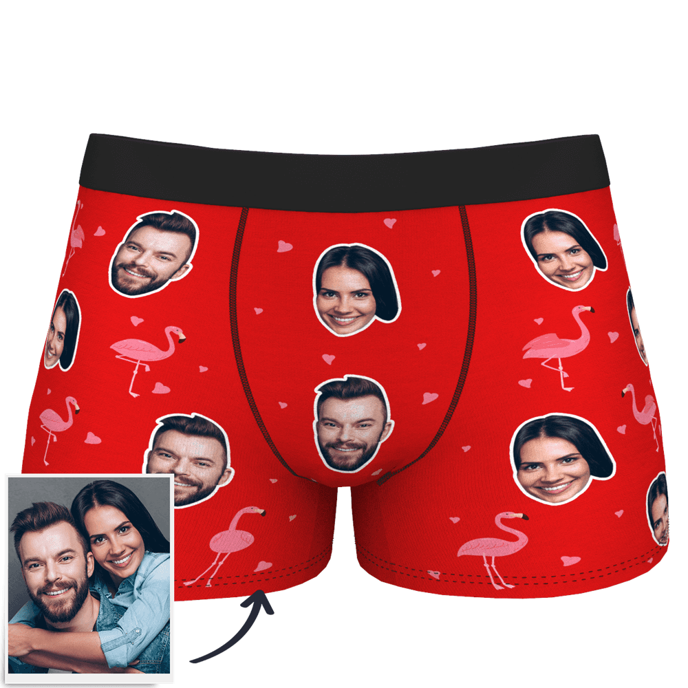 Personalisierte Gesicht Boxer Shorts mit Herz Hochzeit Geschenke - Bestes Geschenk für Liebhaber