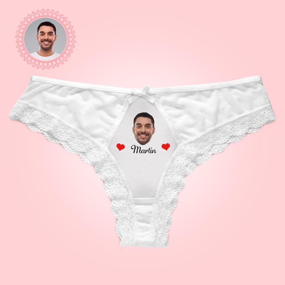 Benutzerdefinierte Sexy Spitze String Weiße Spitze String Hinzufügen Freund Gesicht und Name