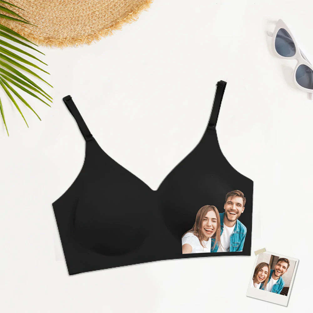 Benutzerdefinierte Foto Frauen Nahtlose Dessous Personalisierte Frauen Camisole Unterwäsche für Liebhaber