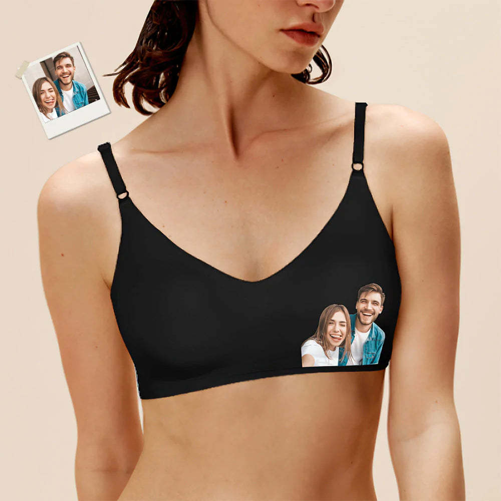 Benutzerdefinierte Foto Frauen Nahtlose Dessous Personalisierte Frauen Camisole Unterwäsche für Liebhaber
