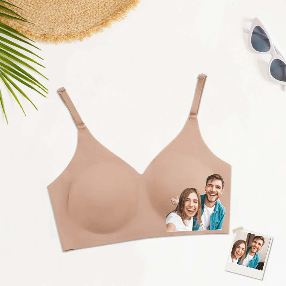 Benutzerdefinierte Foto Frauen Nahtlose Dessous Personalisierte Frauen Camisole Unterwäsche für Liebhaber