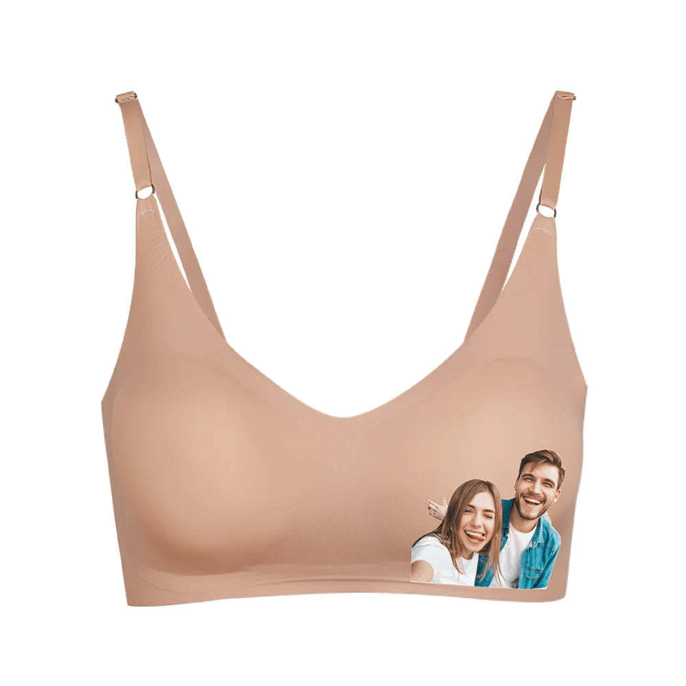 Benutzerdefinierte Foto Frauen Nahtlose Dessous Personalisierte Frauen Camisole Unterwäsche für Liebhaber