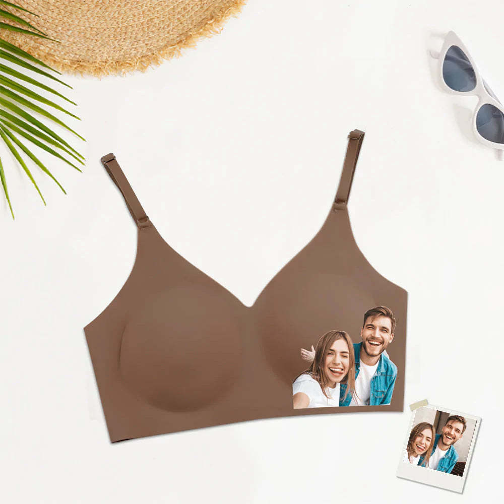 Benutzerdefinierte Foto Frauen Nahtlose Dessous Personalisierte Frauen Camisole Unterwäsche für Liebhaber