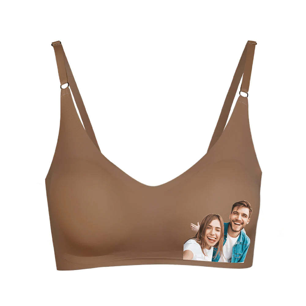 Benutzerdefinierte Foto Frauen Nahtlose Dessous Personalisierte Frauen Camisole Unterwäsche für Liebhaber