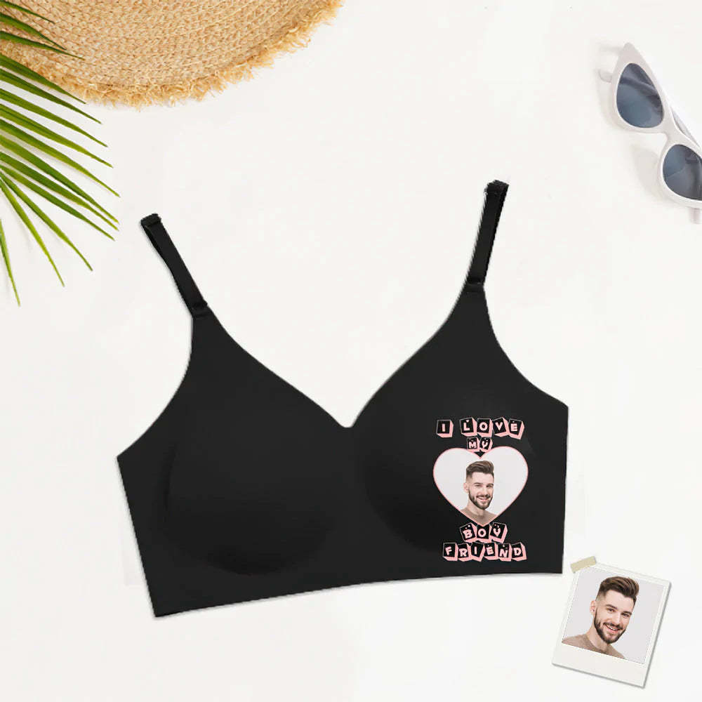 Benutzerdefinierte Foto Frauen Nahtlose Dessous Personalisierte Frauen Camisole Unterwäsche Ich liebe meinen Freund