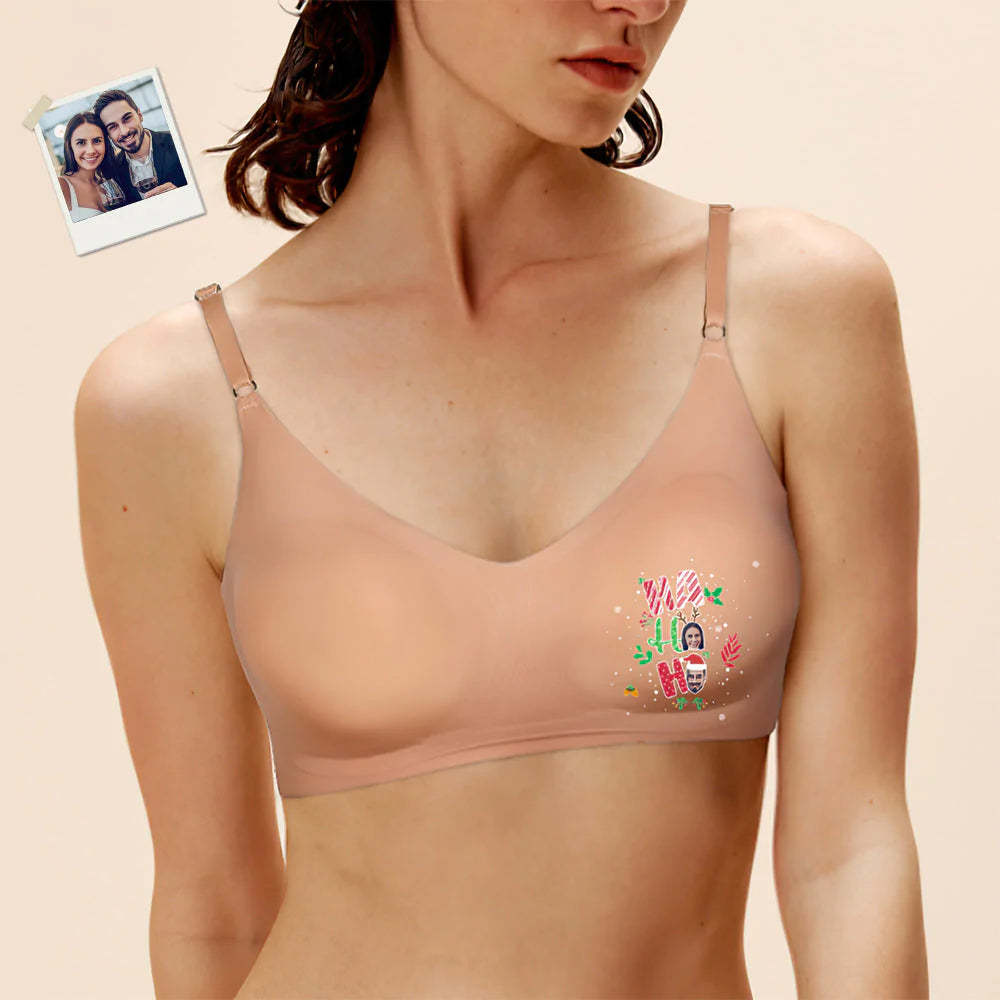 Benutzerdefinierte Gesicht Frauen Nahtlose Dessous Personalisierte Frauen Camisole Unterwäsche Weihnachtsgeschenk