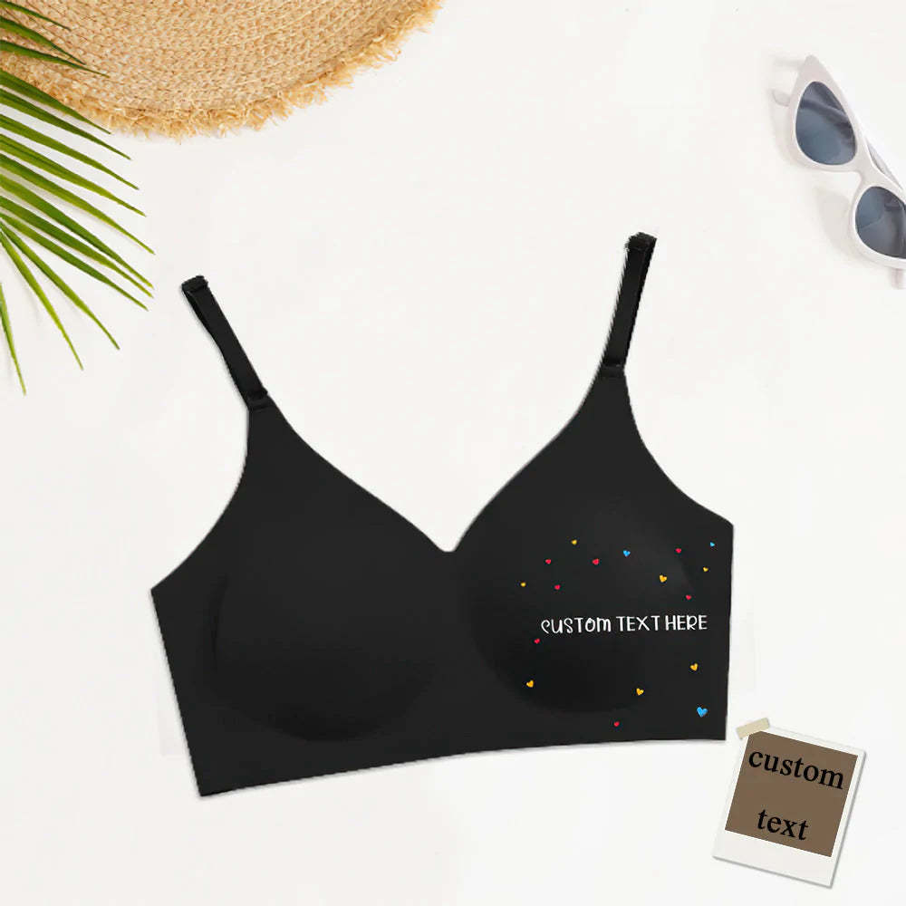 Benutzerdefinierte Frauen Nahtlose Dessous mit Text Personalisierte Frauen Camisole Unterwäsche für Sie