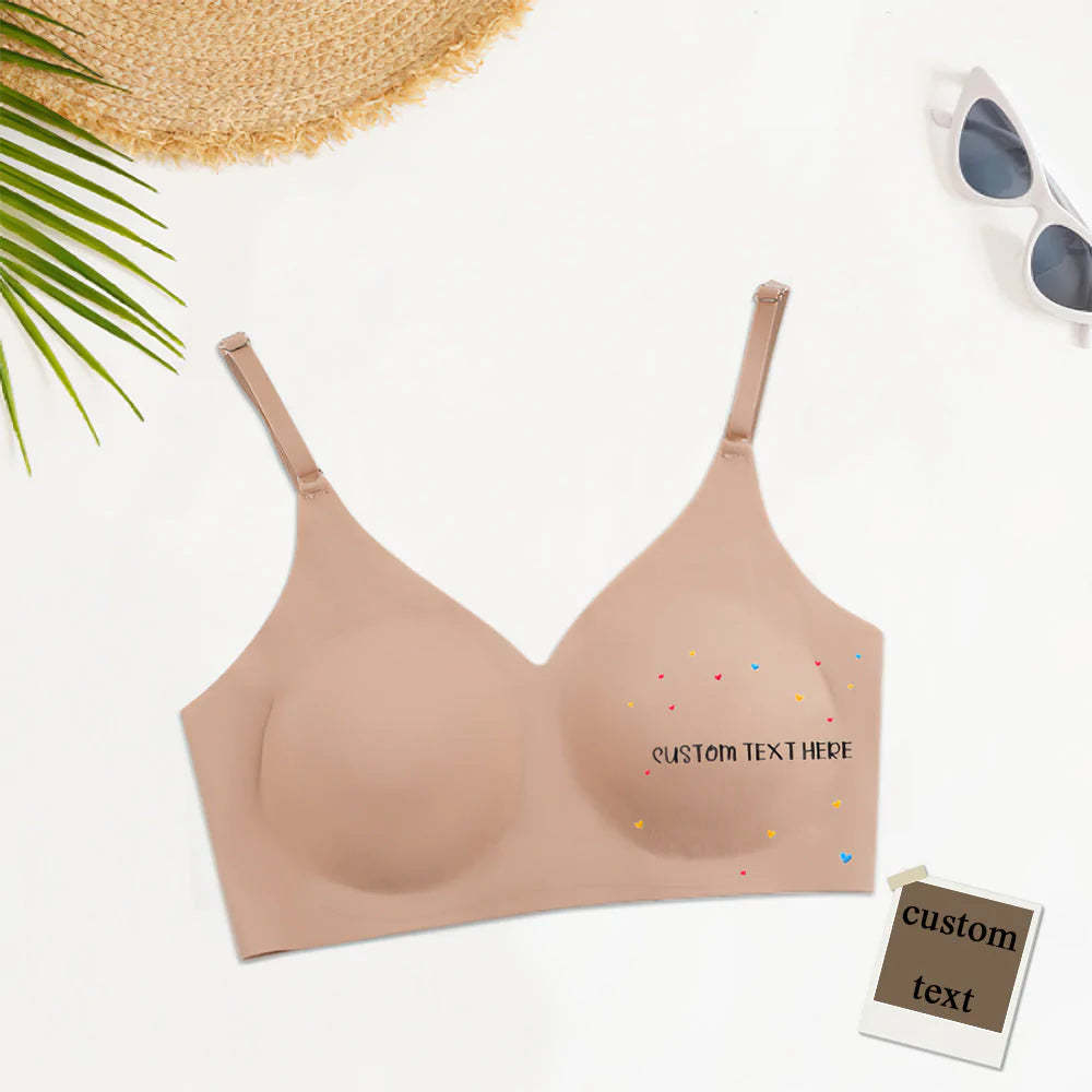 Benutzerdefinierte Frauen Nahtlose Dessous mit Text Personalisierte Frauen Camisole Unterwäsche für Sie