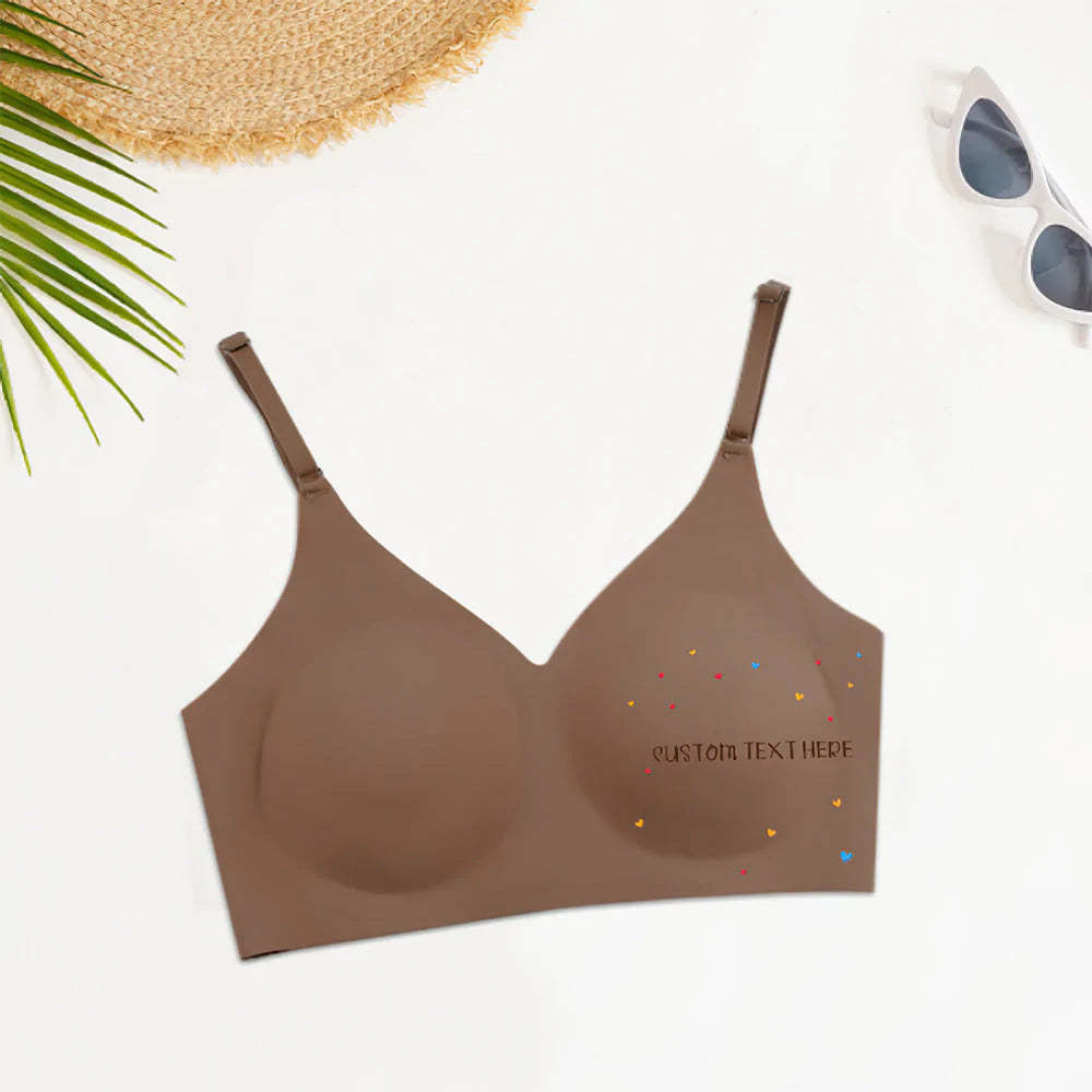 Benutzerdefinierte Frauen Nahtlose Dessous mit Text Personalisierte Frauen Camisole Unterwäsche für Sie