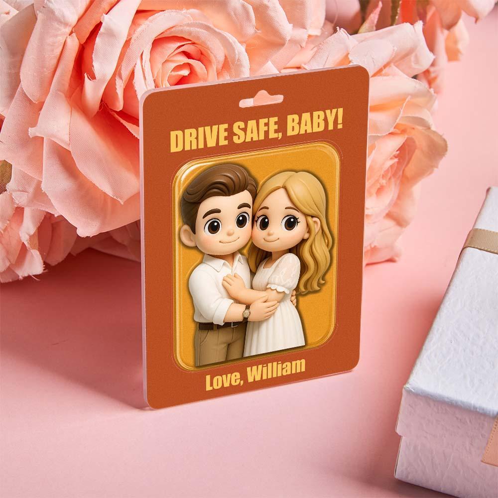 Personalisiertes Vatertagsgeschenk Für Papa, Personalisiertes Foto Actionfigur Auto Visier Clip, Geschenk Für Ehemann, Opa Geburtstagsgeschenke, Autozubehör - DePhotoBoxer