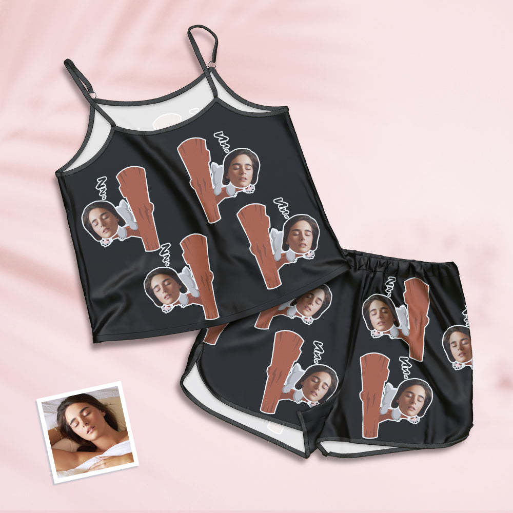 Benutzerdefinierte Gesicht Pyjamas Straps Schlafanzug Shorts Dessous Set Sommer Nachtwäsche mit Koalas
