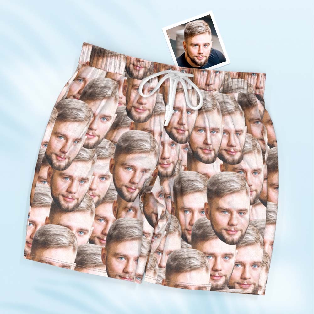 Benutzerdefinierte Gesicht Pyjama Personalisierte geknöpfte kurze Pyjama mit Gesicht Mash