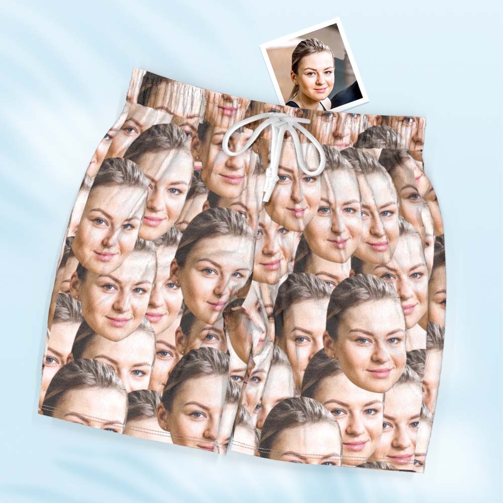 Benutzerdefinierte Gesicht Pyjama Personalisierte geknöpfte kurze Pyjama mit Gesicht Mash